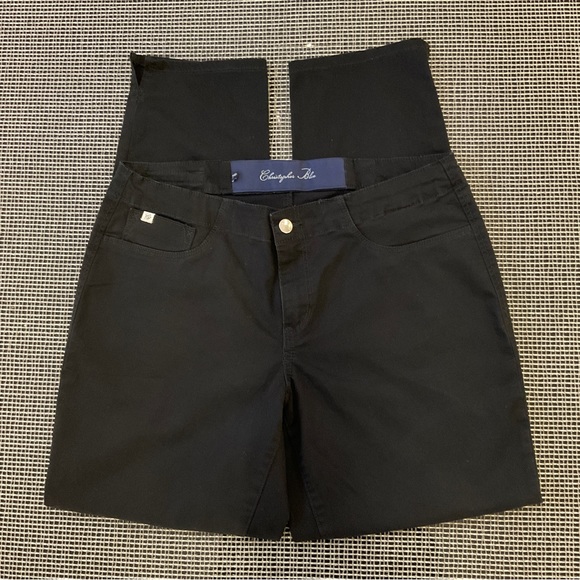 NWOT Black Mid Rise Crop Pant - Picture 1 of 4